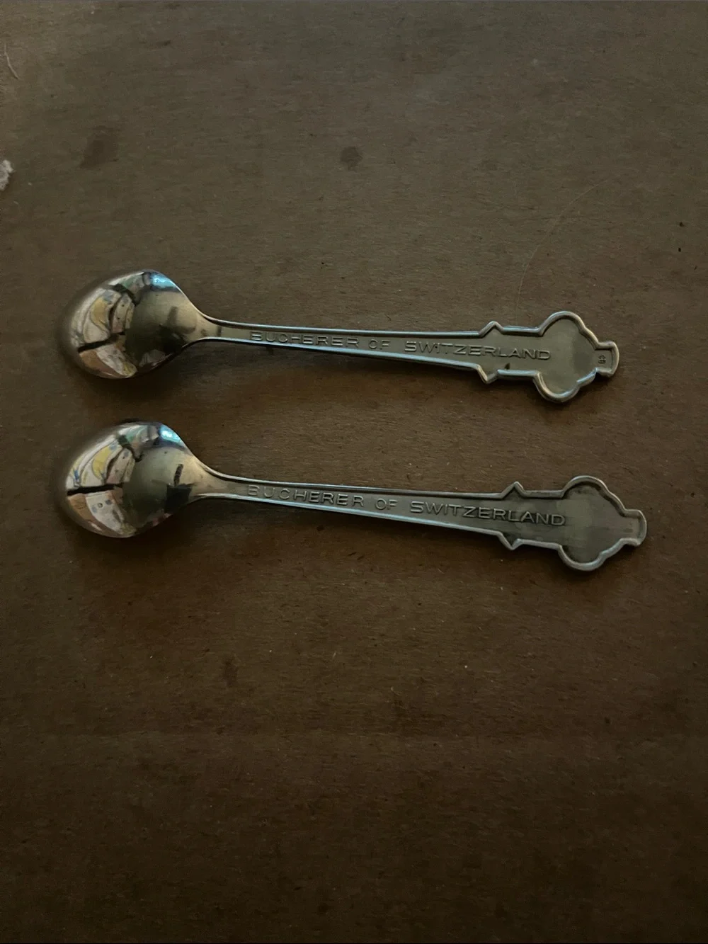 Rolex Silver-Tone Branded Souvenir Spoons - Pair